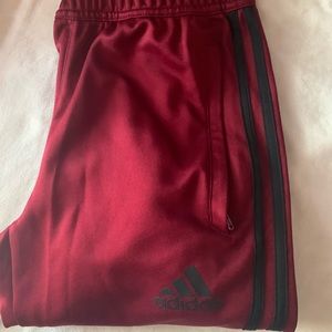 Red Adidas tiro 19 training pants